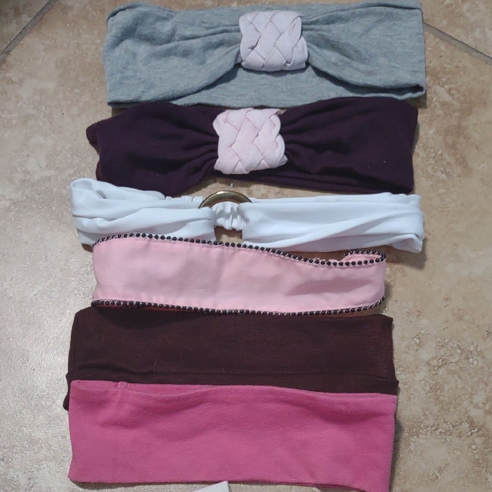 Set of 6 Stylish Headbands in Assorted Colors